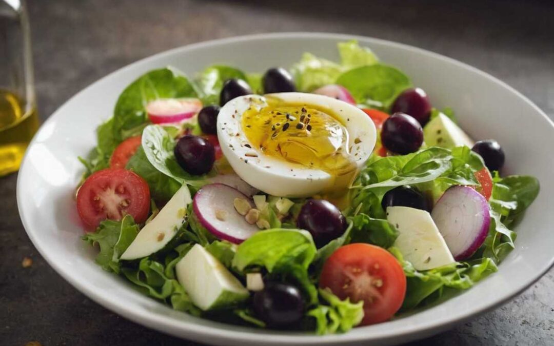 Mariages parfaits l&rsquo;huile d&rsquo;olive dans les salades gourmandes